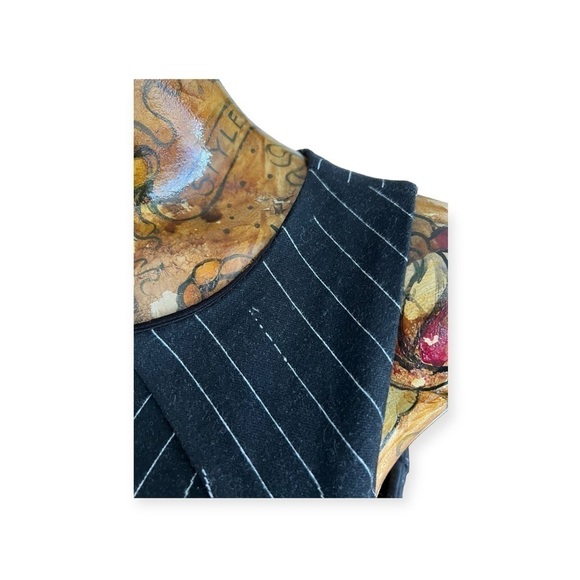 Eva Franco dress black white stripes sz 2 XS WY221AN  office business - Picture 3 of 11